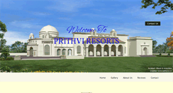 Desktop Screenshot of prithviresorts.com